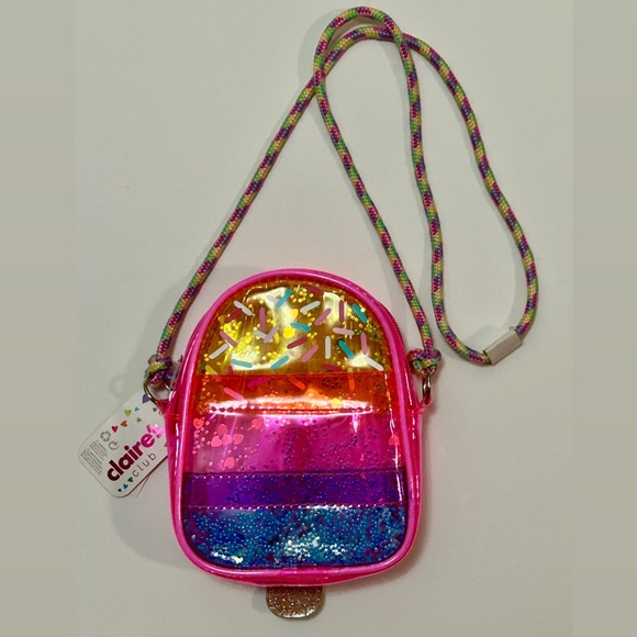 Transparent Glitter Popsicle Crossbody Shoulder Bag - Picture 2 of 4
